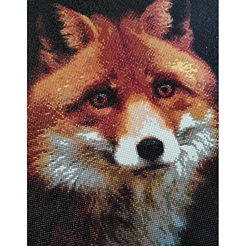 PPMP 5D pintura de diamantes zorro cuadrado completo bordado de diamantes animales Kit de punto de cruz diamantes de… - Imagen 3