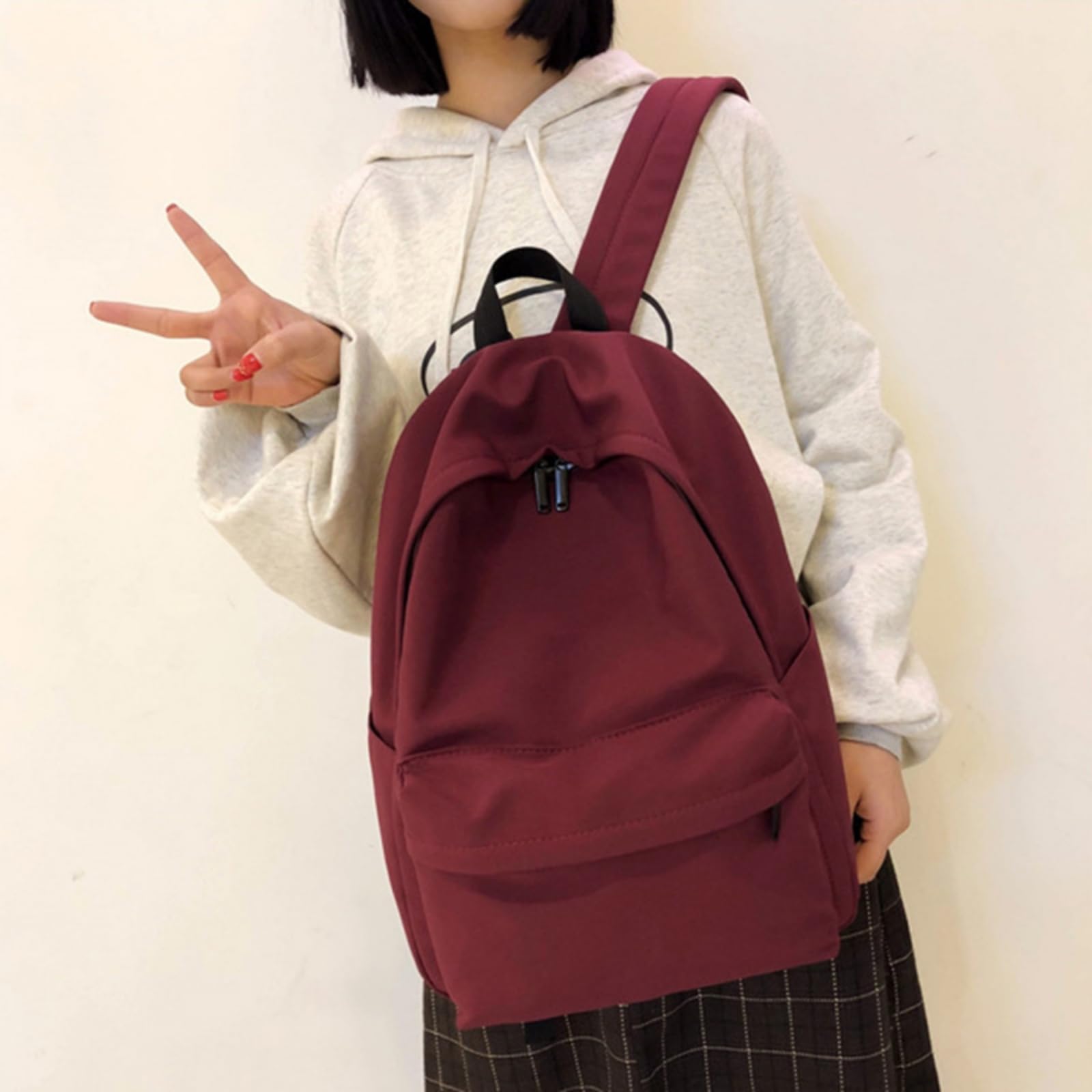 Mochila escolar Zaino in Tela, Casual di Grande capacità per Adolescenti, Studi Universitari E Viaggi Giornalieri