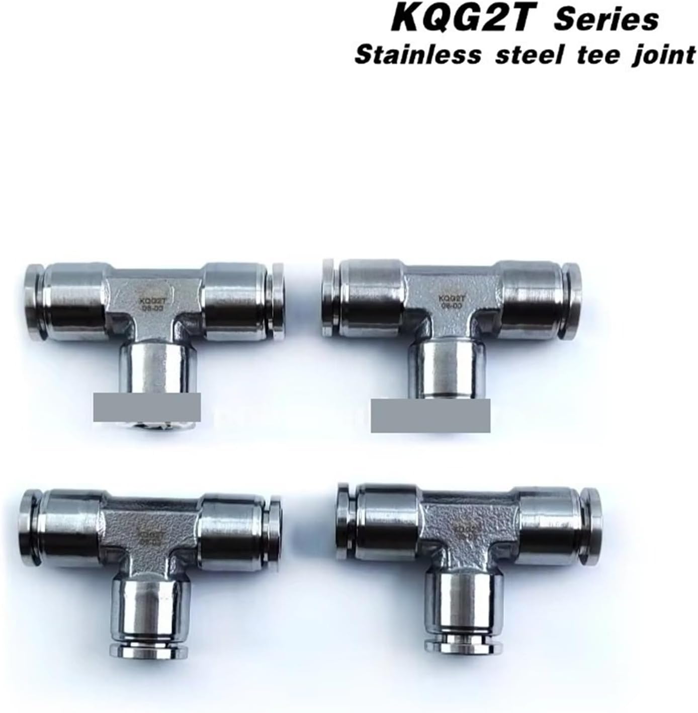 1pcs KQG2T04,KQG2T06,KQG2T08,KQG2T10,KQG2T12,KQG2T14,KQG2T16-00,01,02,03,04 Stainless steel tee T joint(KQG2T06,-02)