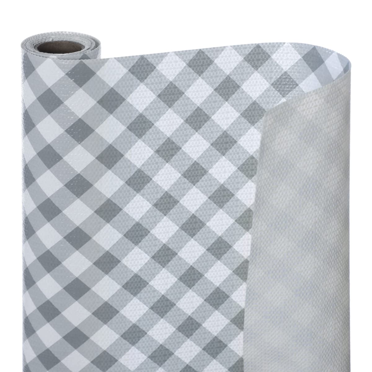 Shelf Liner for Kitchen Cabinets Non-Adhesive,Design Cabinet Liner for Shelves,18 Inch x 24 FT Non Slip Drawer Liners for Kitchen,Easy to Install Pantry Shelf Liners Waterproof (Checked)