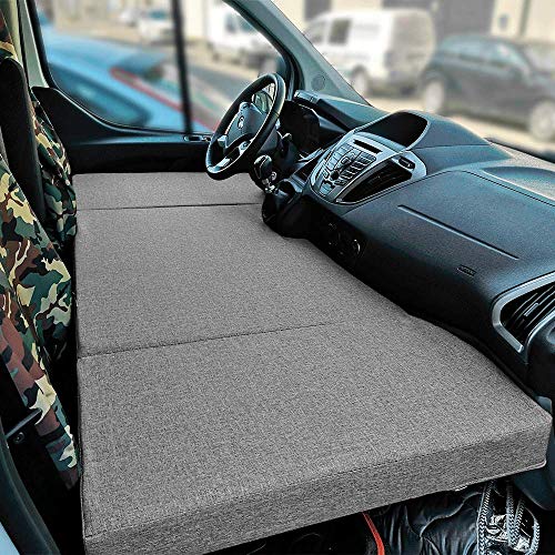 kfoam.es Colchón Plegable Cama Delantera Camper para Ford Transit Custom Color Gris (+2013)
