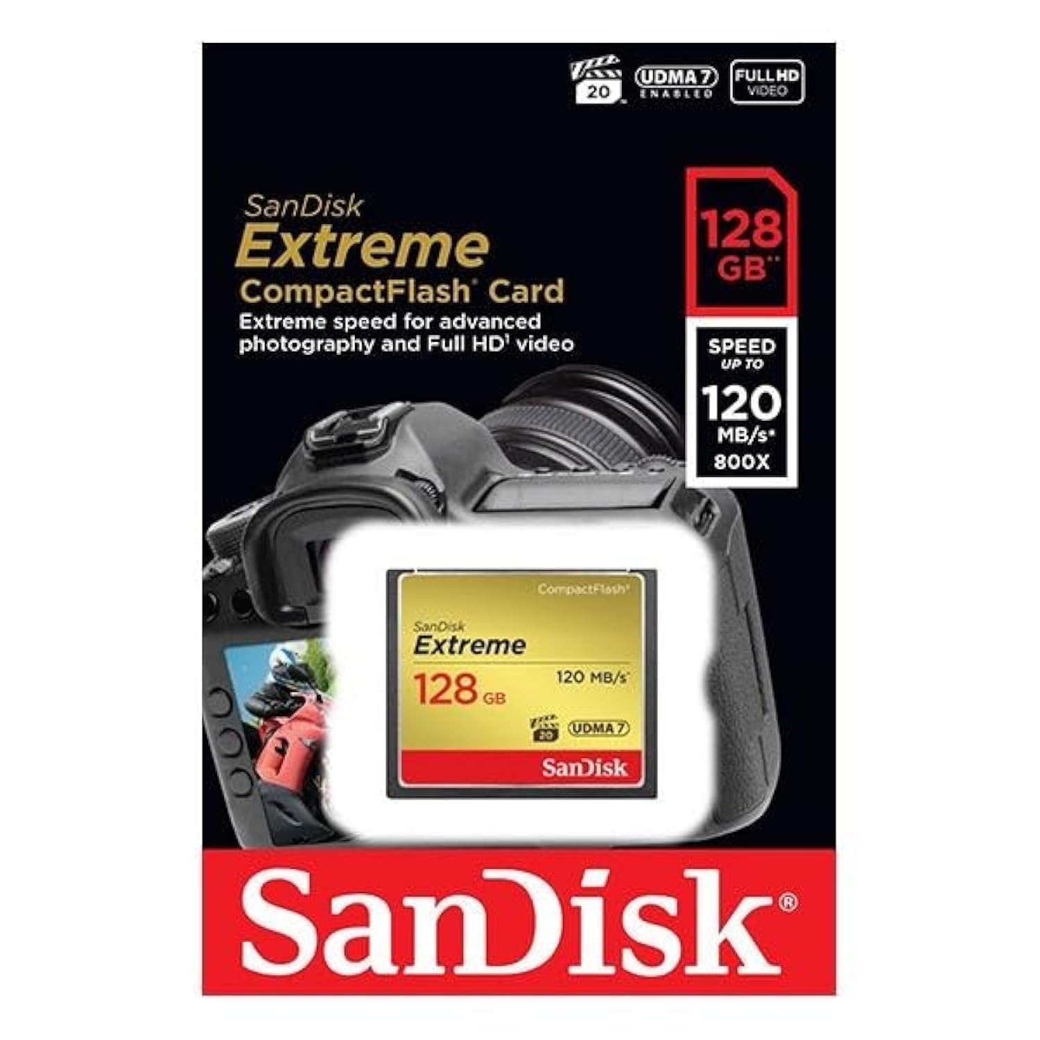 SanDisk Extreme CF 128GB 120MB/s UDMA7 SDCFXSB-128G-G46