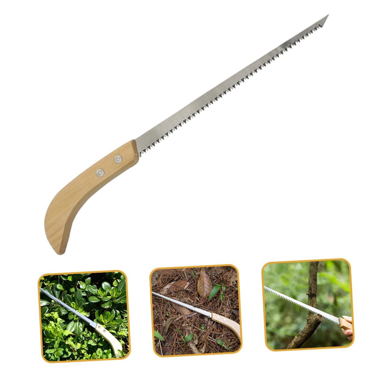 ifundom 3 Set Seghetto Da Giardinaggio Con Legno Antiscivolo Per Potatura E Falegnameria Strumento Compatto E Leggero 2 Pezzi*3