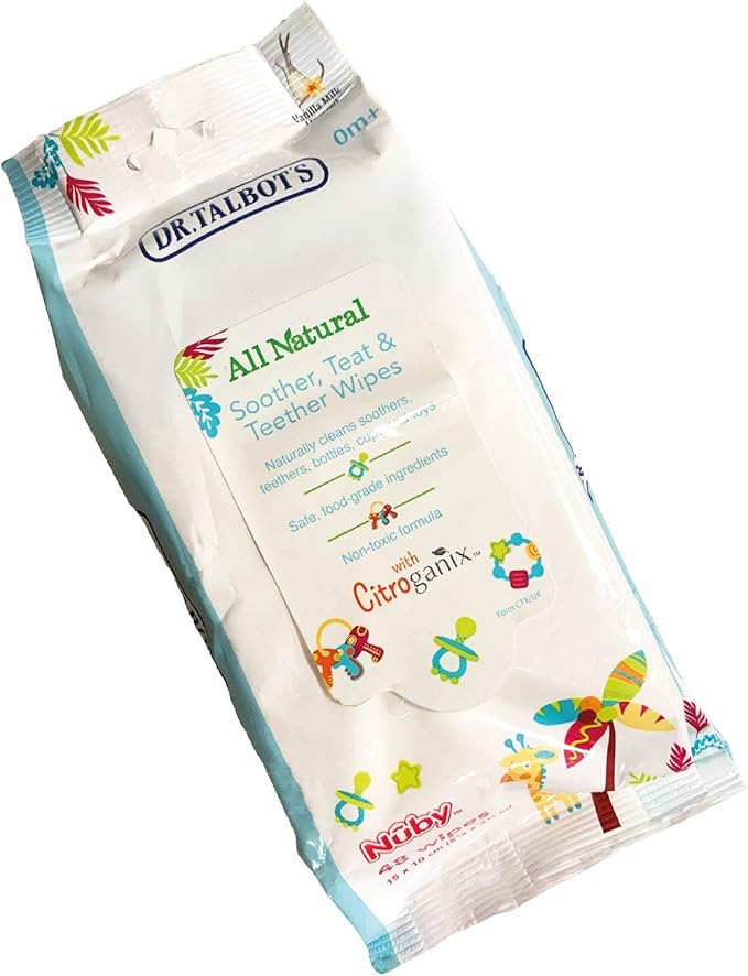 Nuby Soother and Teether Wipes Twin pack(96 wipes 2x48) Amazon.co