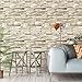 HOMOH - Papel pintado de piedra 3D autoadhesivo para pared, 0,45 x...