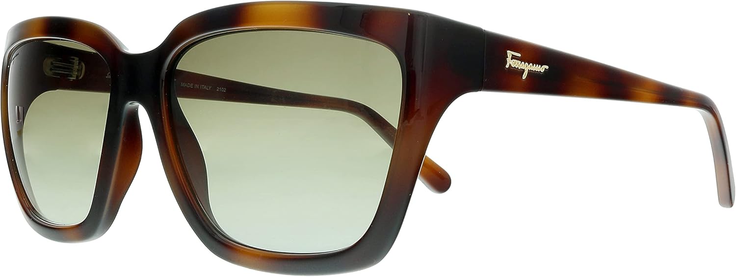 Salvatore Ferragamo SF1018S 214 Tortoise Modified Rectangle Sunglasses for Womens