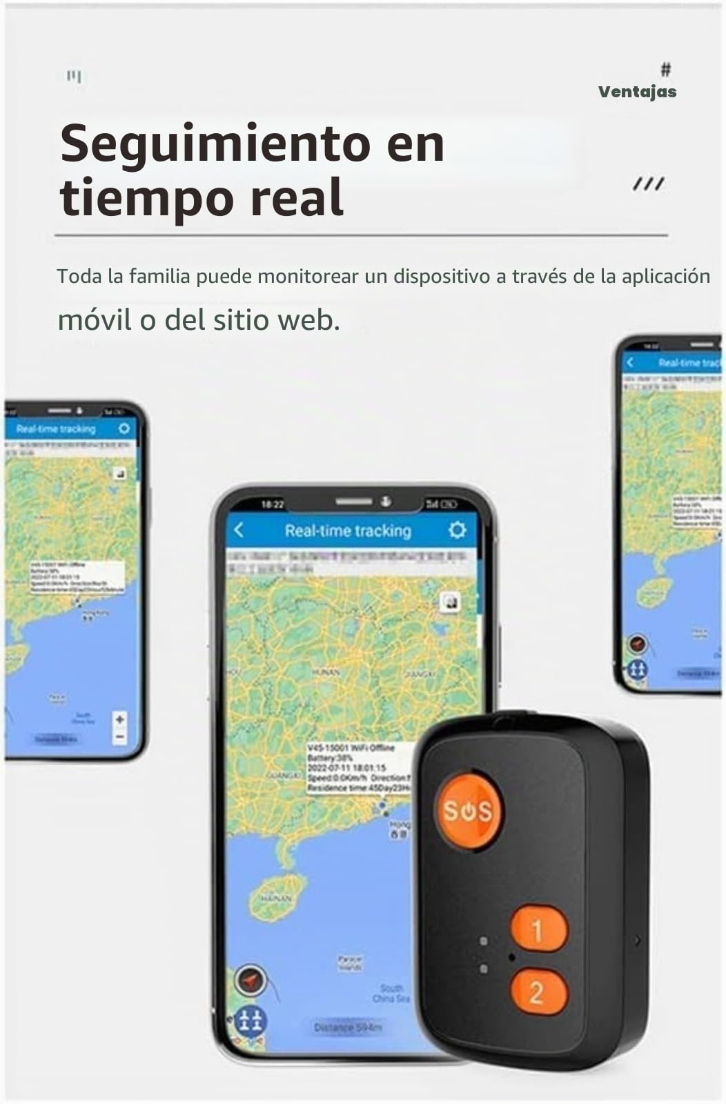 Rastreador GPS para personas mayores, colgante SOS 4G, seguimiento en tiempo real, llamadas de voz bidireccionales, alertas de geocerca, IPX7 impermeable, botones de marcación rápida, para personas