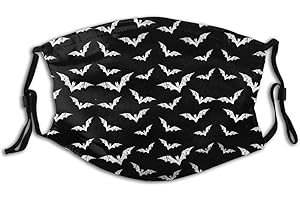 Skulls Goth Style Face Mask with Adjustable Earloops