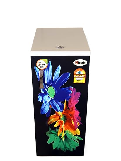 CLASSIC ATTA CHAKKI (CLASSIC STAR - MIX FLOWERS) Fully Automatic Premium ISI Plywood Body with Inside Fully Stainless Steel Domestic Flour Mill, (0.75 Unit/hr low Consumption 1 HP Electric Motor)