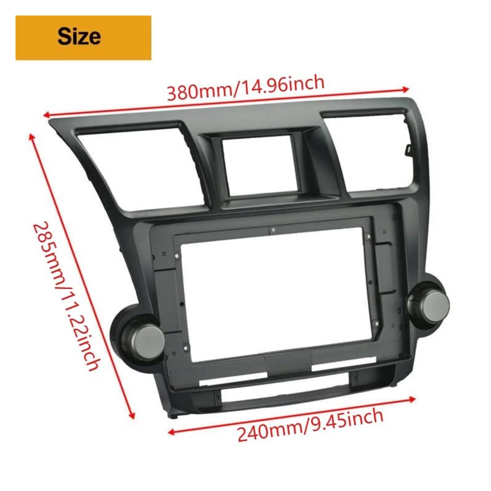 Moldura autorradio Para TOYOTA para Highlander 2008-2014