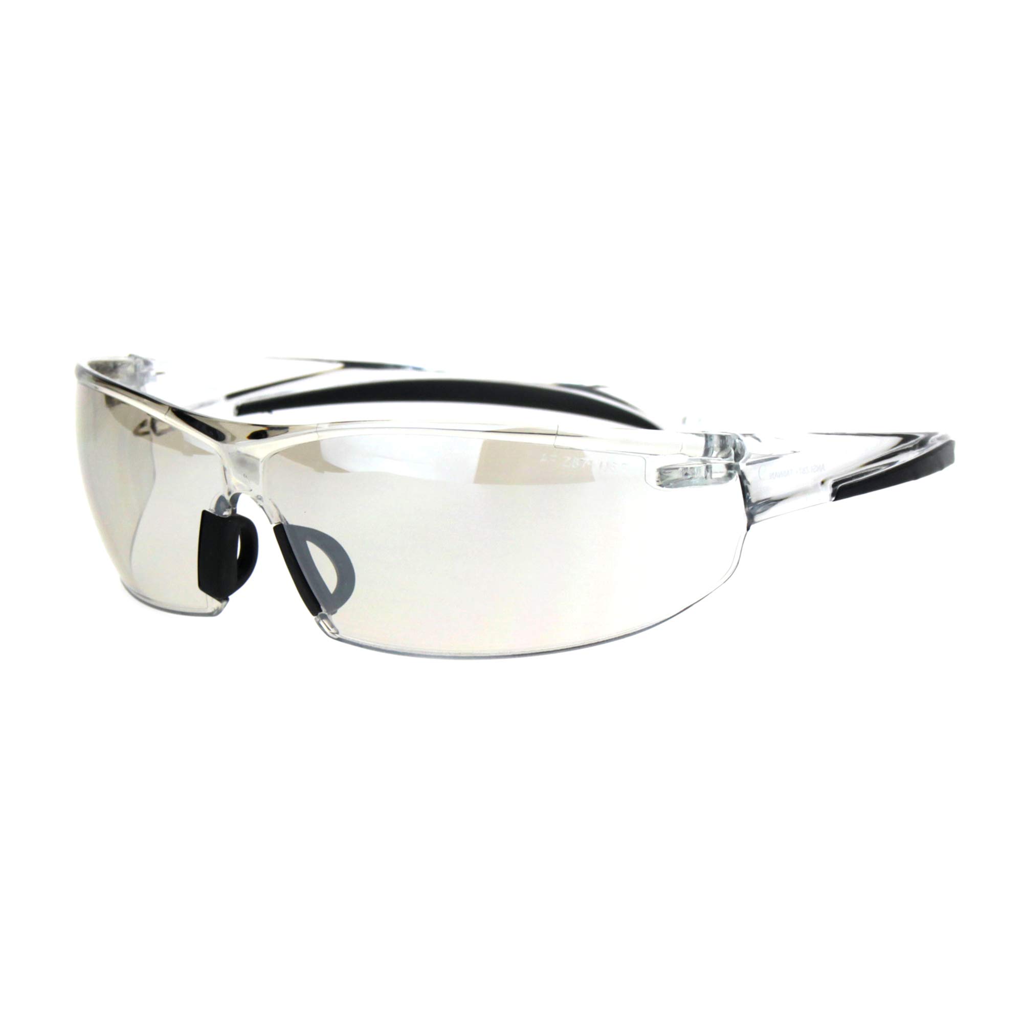 ANSI Z87+ U6 Protective Safety Glasses Clear Lens Light Wrap Around Frame