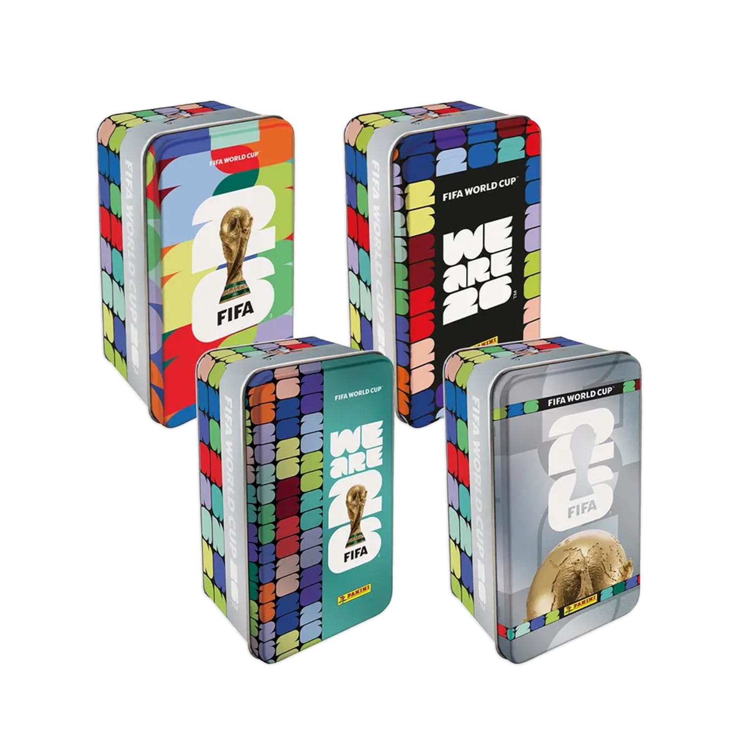 Panini FIFA World Cup 2026 Cromos Classic Tin Box 10 Sobres Colección Oficial 4 Modelos