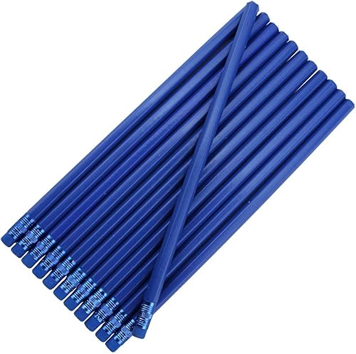 Miniatura 10 de EZPENCILS & GIFTS Lápices en blanco a granel  Lápices hexagonales  Barril morado y borrador  Paquete de 100  No personalizados  Plomo negro 2HB