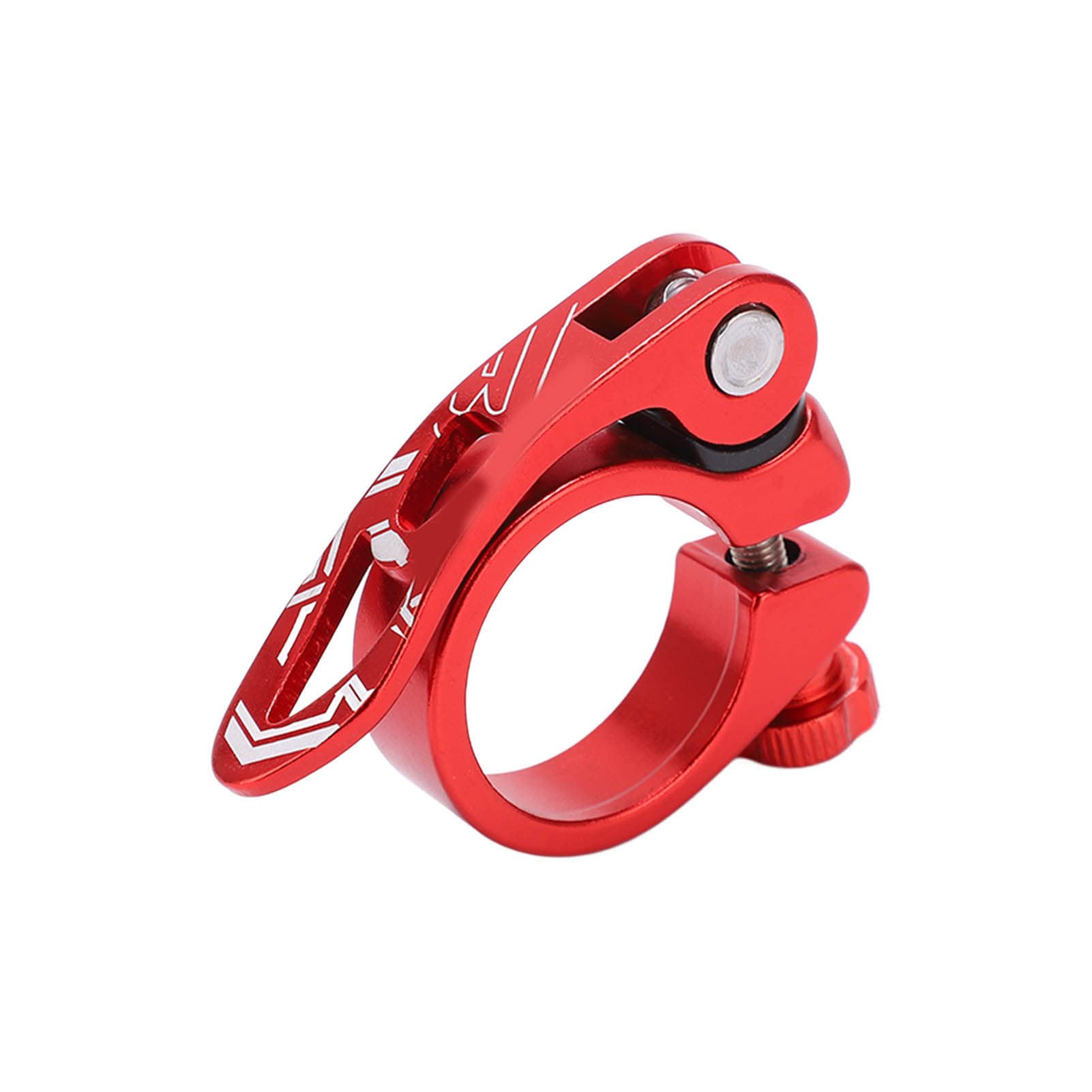 Aluminum Alloy Quick Release Bike Seatpost Clamp for Mountain Road Bikes (Red)