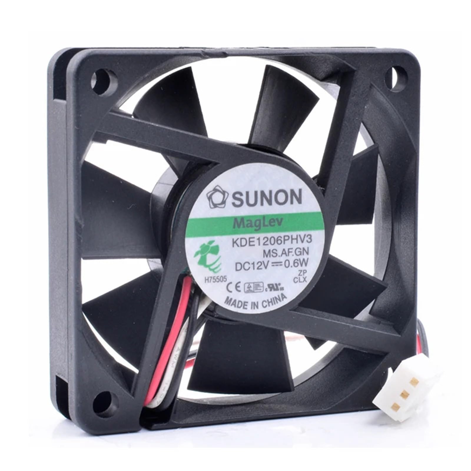 KDE1206PHV3 6015 Ventola da 6 cm 60 mm Ventola di raffreddamento silenziosa con cuscinetto a sospensione magnetica DC12V 0,6 W