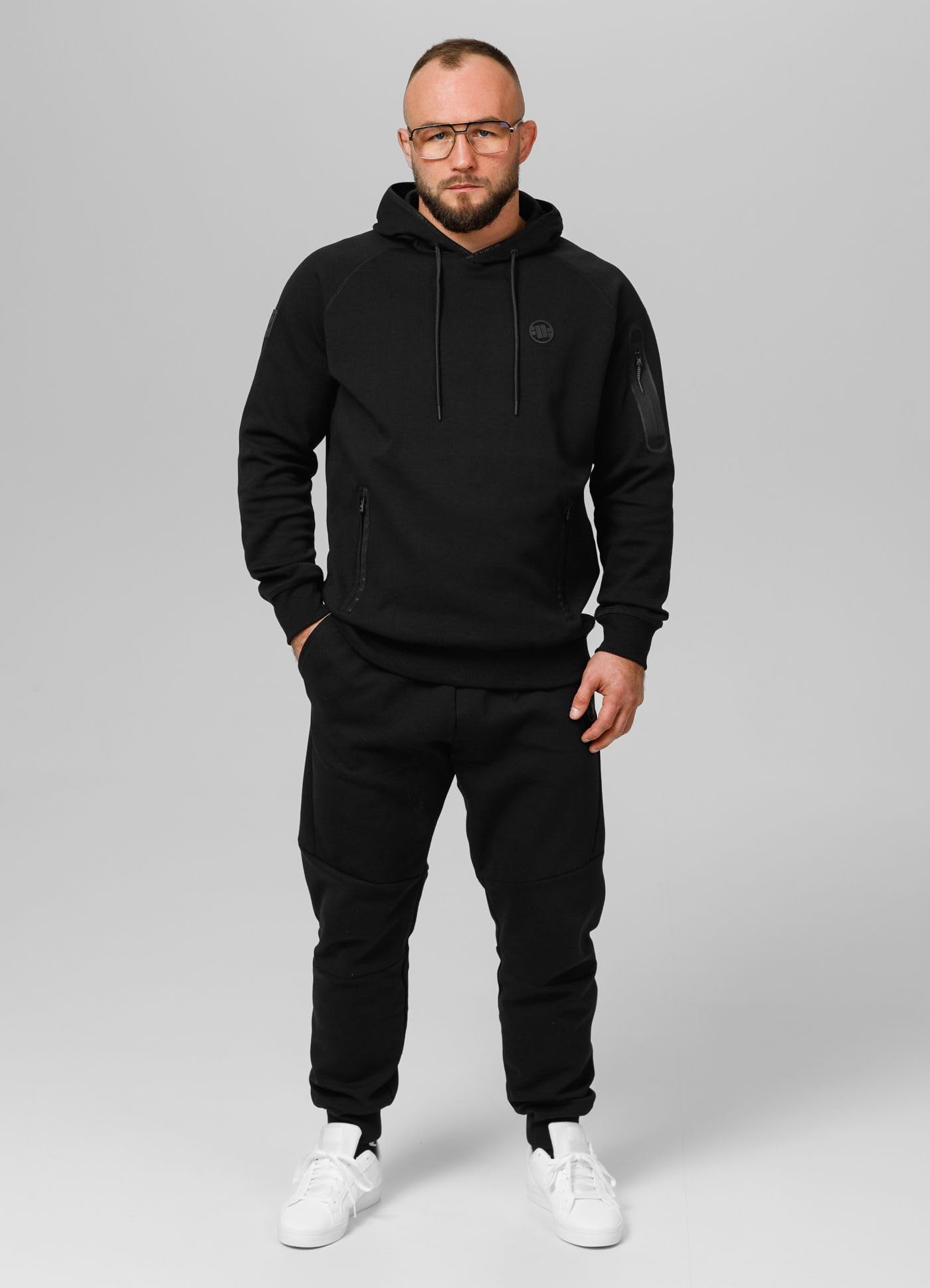 Pitbull Męska bluza z kapturem Pit Bull West Coast Bermudy Hoodie