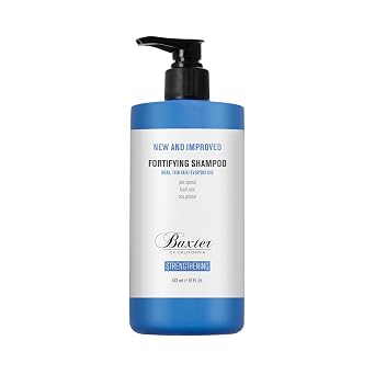 Baxter of California Daily Fortifying Shampoo for Men | All Hair Types| Cleanses and Strengthens | Fresh Mint Scent | Fathers Day Gift Guide