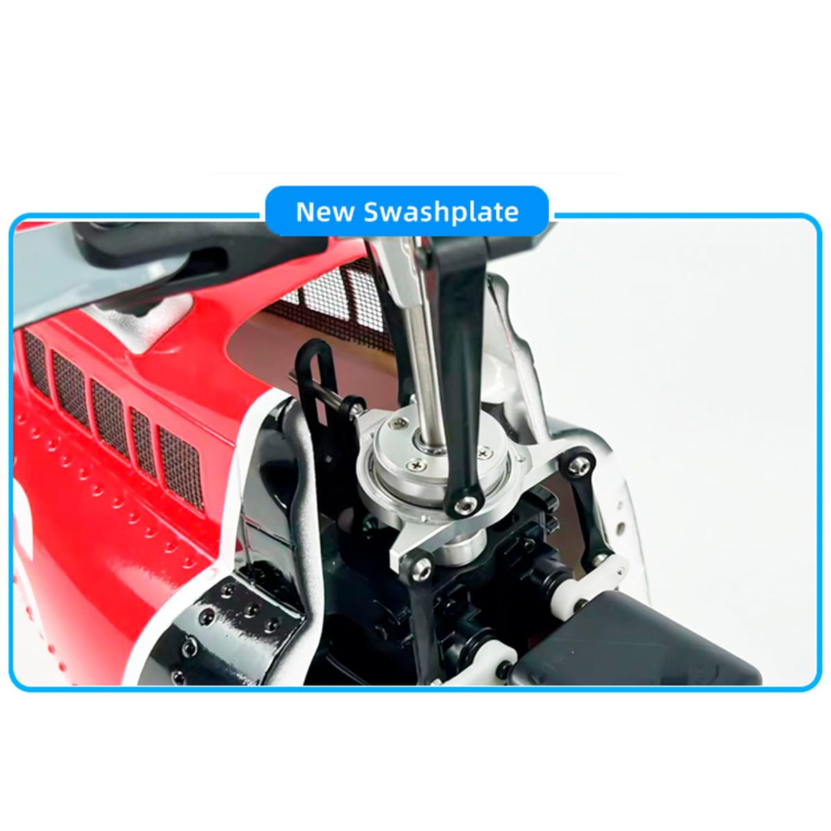 FLYWING Bell-206-V3 RC wojskowy helikopter, klasa 470 2,4 G 6CH zdalnie sterowany samolot z pozycjonowaniem GPS, kontroler lotu H1, lot 3D, 4 zaawansowane tryby lotu, idealny dla entuzjastów RC (PNP)