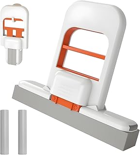 2Pcs Mini Foldable Desktop Mop,Self Squeezing Sponge Mop,Portable Versatile Mop Wet and Dry Use for Small Spaces, Bathroo...