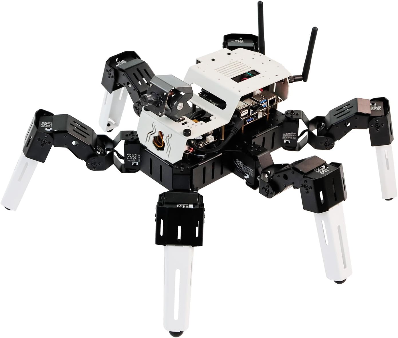 Amazon.com: Yahboom Raspberry Pi Hexapods Robot Python Programming ...
