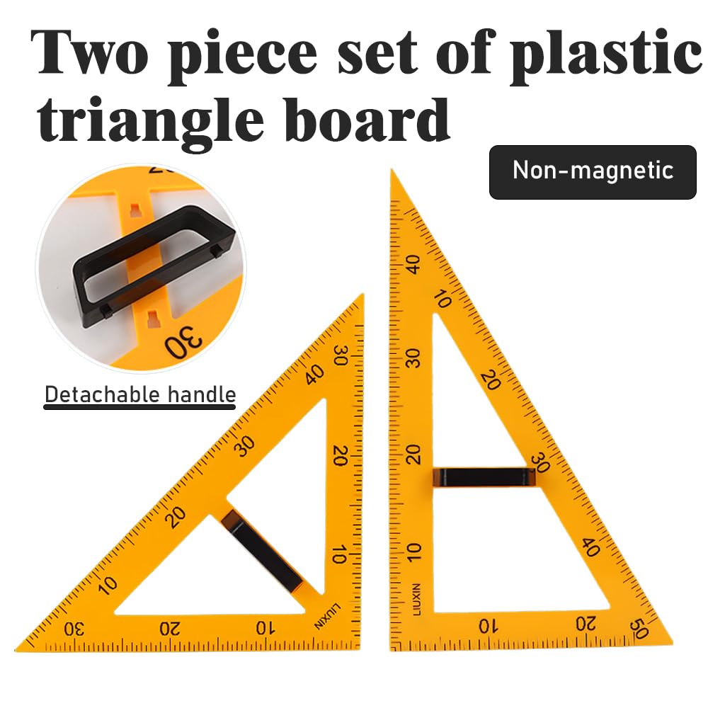 5-teiliges großes mathematisches Dreiecks-Lineal-Set, Lehren, geometrische Winkelmesser, Mathematik-Geometrie-Lineale, Lineal, Winkelmessung, Lehrhilfen, Zeichnen, Mathematik, Geometrie-Werkzeug