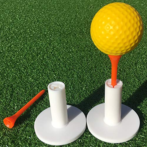 SkyLife Golf Rubber Tee Holder Set 1.5 inch 2 Count for Driving Range