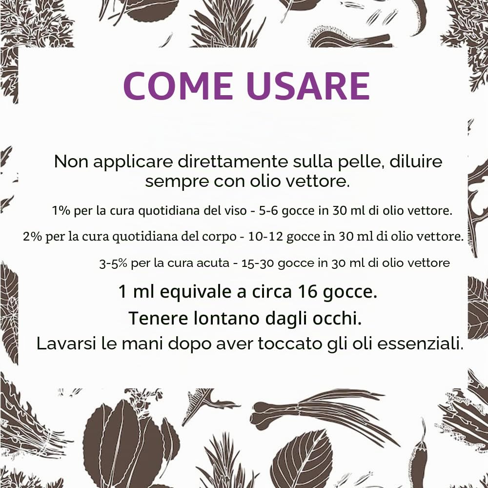 Deve Herbes puro Olio essenziale di neroli (Citrus aurantium) con contagocce di vetro distillato a vapore 15ml (0.50 oz)