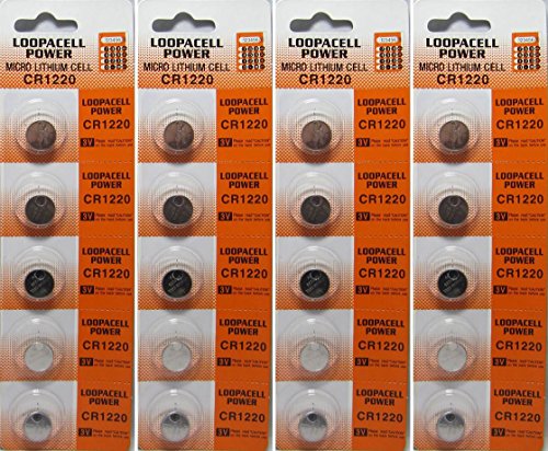 LOOPACELL 1220 Battery (CR1220/ DL1220/ E-CR1220/ SB-T13/ L04) Lithium 3v 20 Pcs