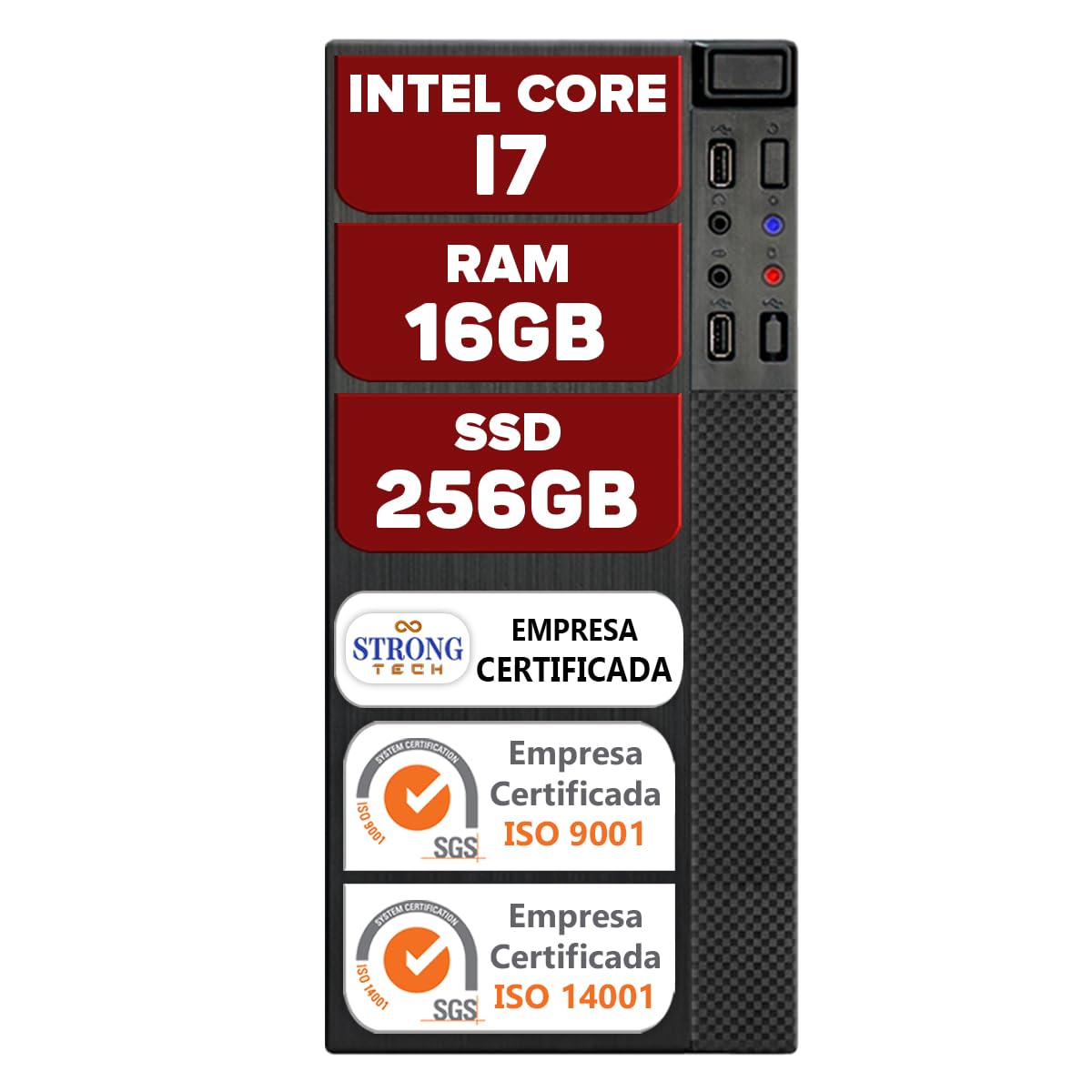 Computador Intel Core i7 16GB SSD 256GB 4 Núcleos Super Turbo Pc