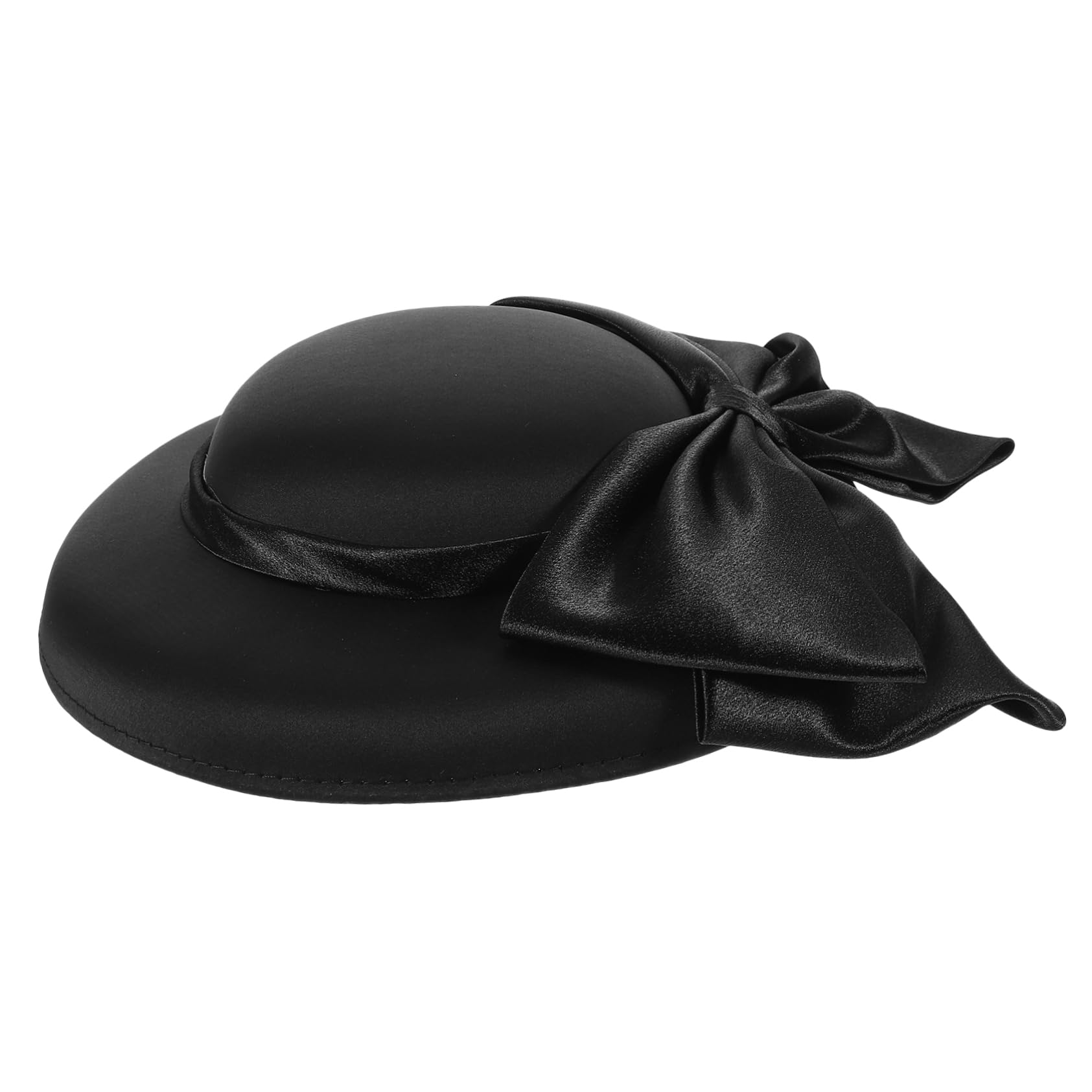 Veemoon cappelli formali da donna formale cappello da cocktail party cappello halloween cappellino halloween cappelli britannici per le donne Cappelli a bombetta per le donne bianca