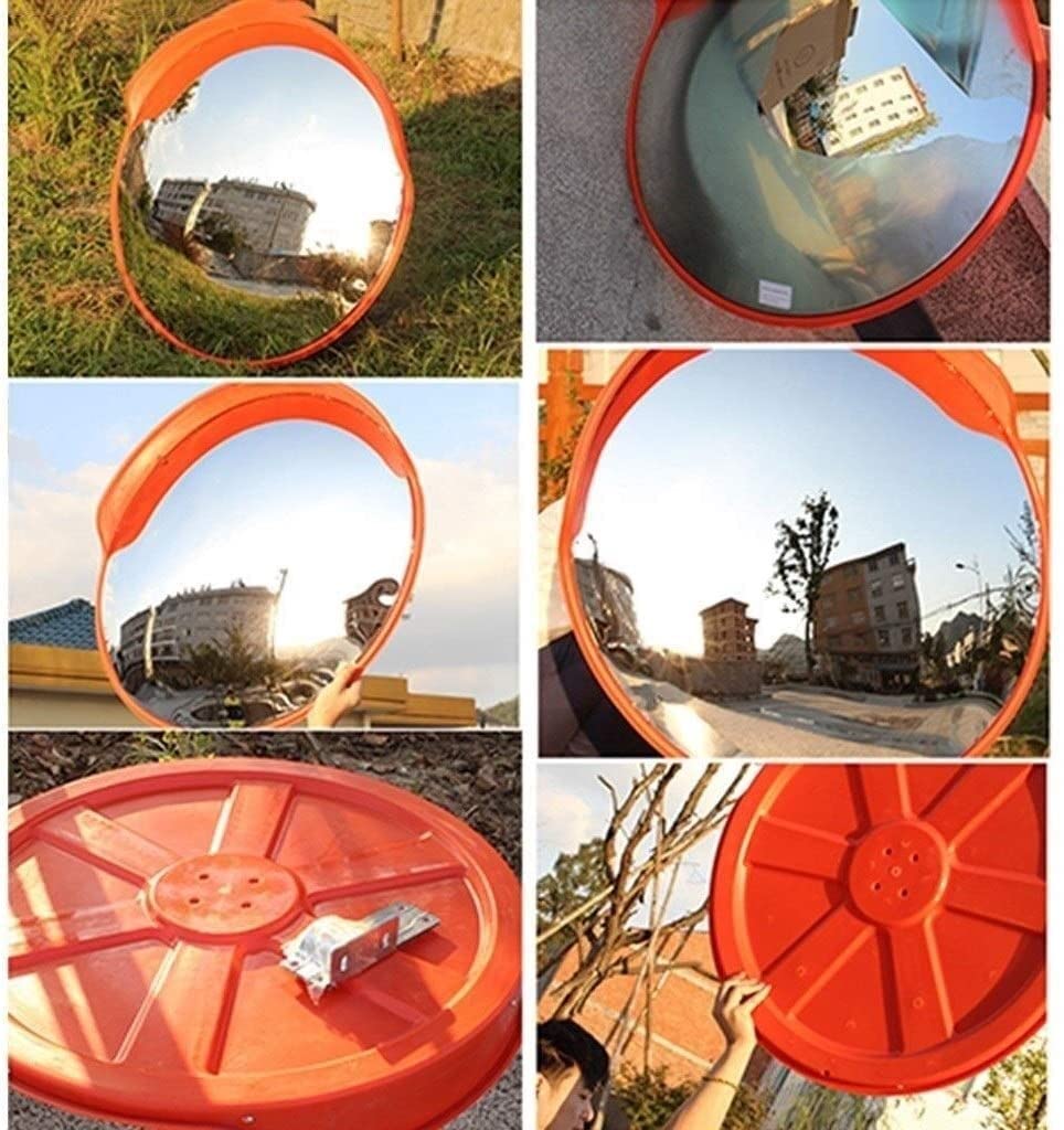 Specchio panoramico a Parete Specchio per Angolo cieco Specchio sferico Portatile Specchio di Sicurezza per Porta dell'appartamento Specchio per Traffico (45 cm)