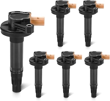Set of 6 Ignition Coil Pack 3.5L Compatible with Ford Expedition Explorer F-150 Flex Taurus Transit-150 250 350 Police Interceptor Sedan Utility, for Lincoln MKT MKS Navigator Replace DG549 UF646
