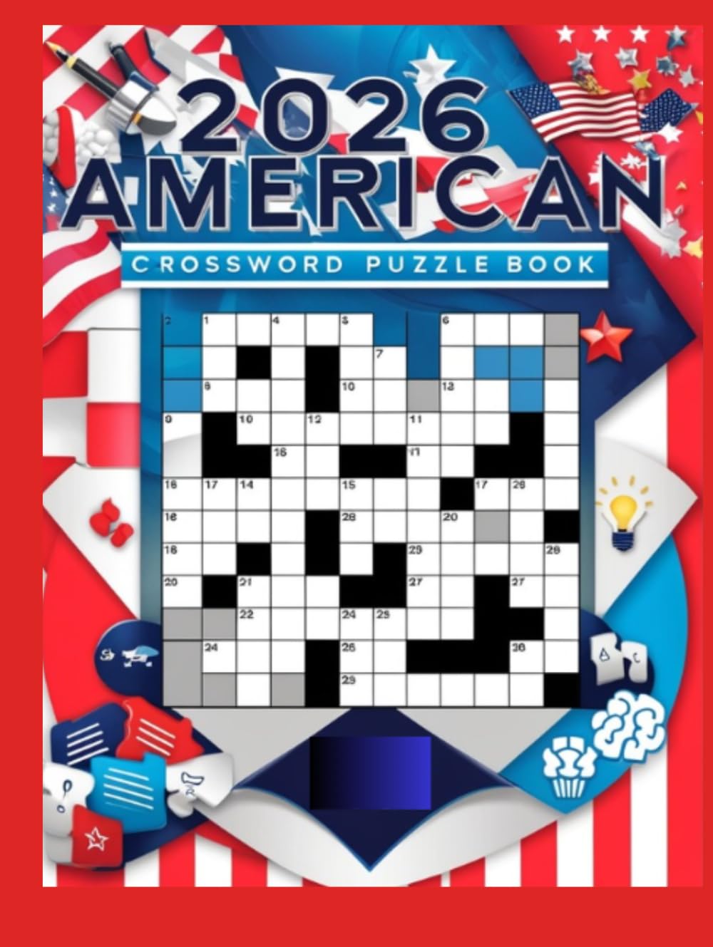 2026 American Crossword Puzzle Book: Brain-Boosting Crossword Fun Inspired by American Culture