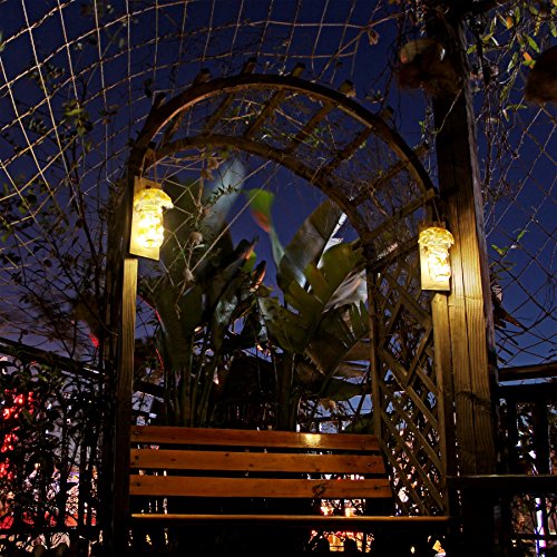 Set Of Two Lighted Sconces Country Rustic Mason Jar Wall Sconce Hanging Mason Jar Sconces With Led Fairy Lights #TOP2