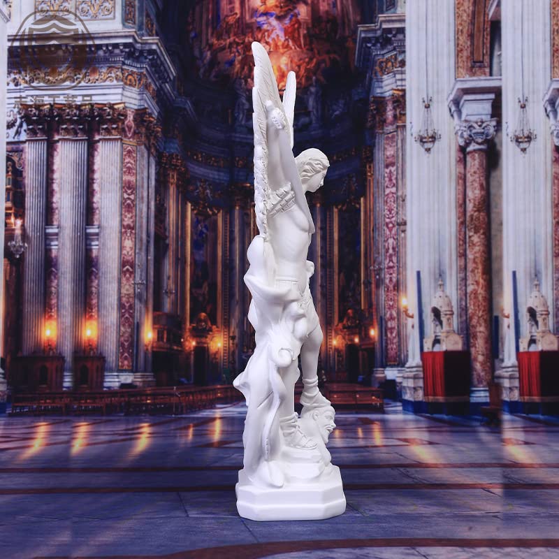 Amazon.co.jp: 大天使悪魔宗教彫刻敗北ルシファー樹脂像グッズ天使の