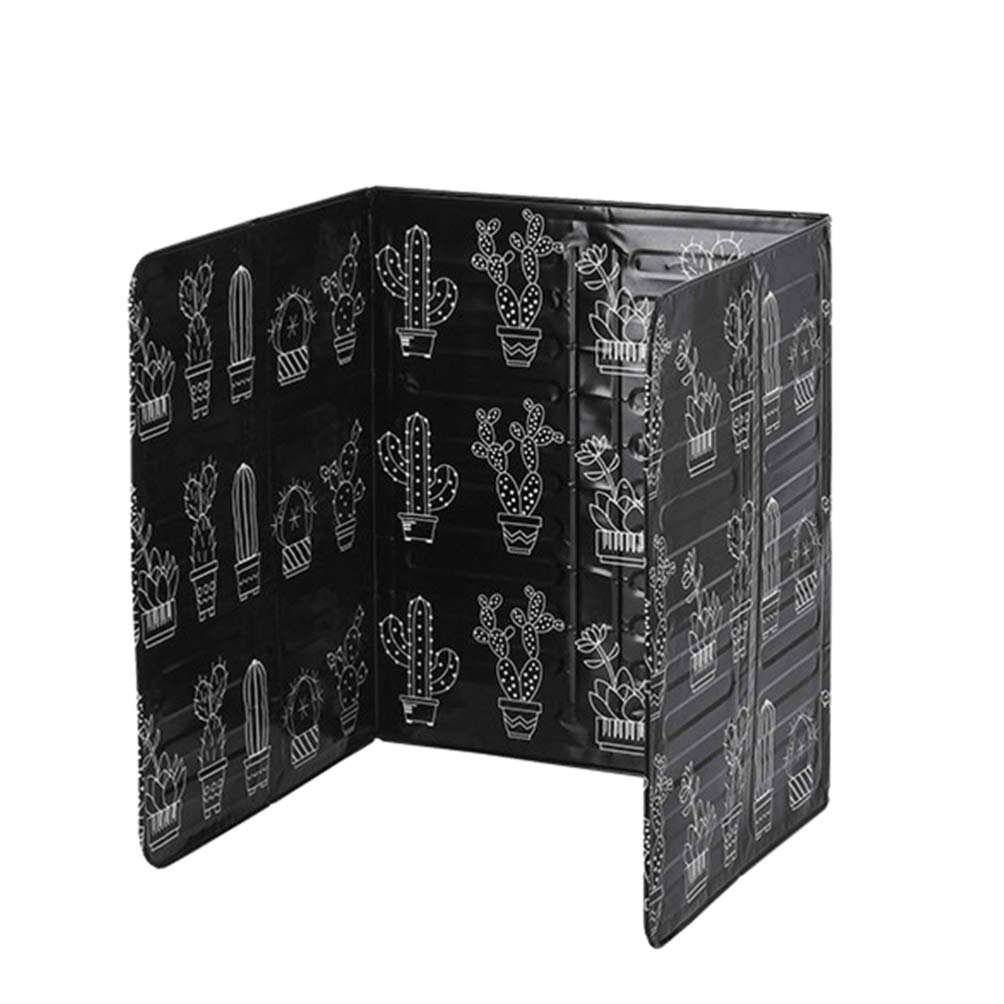 OSALADI Anti Splatter Shield Guard Oil Splatter Screen Board Aluminum Foil Oil Barrier Cactus Pattern Oil Block for Kitchen Restaurant Use