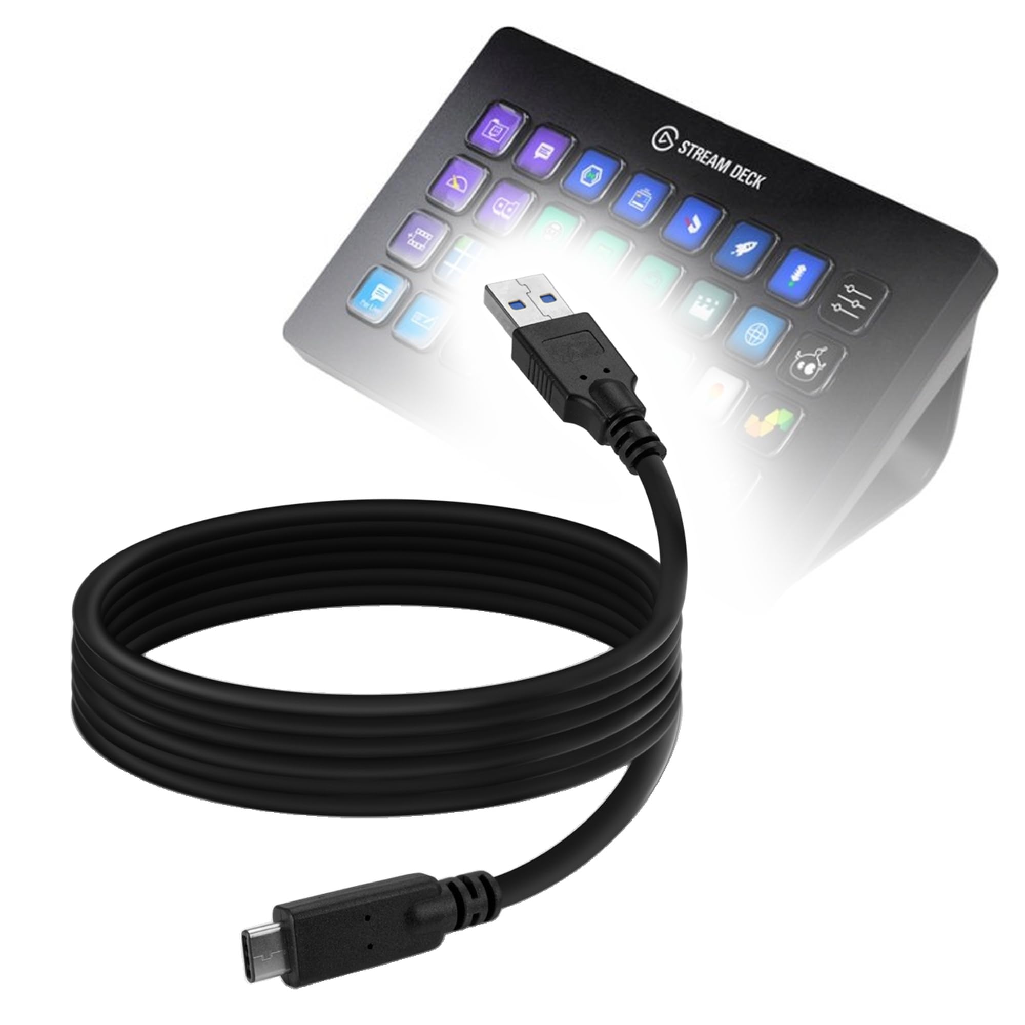 Elgato STREAM DECK + 本体とUSBケーブル Amazon.co.jp: BoxWave ケーブル Elgato Stream Deck XL対応