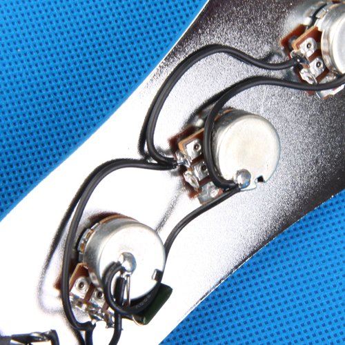 NIVAA Chrome Plated Wired Jazz Bass Control Plate-image-42