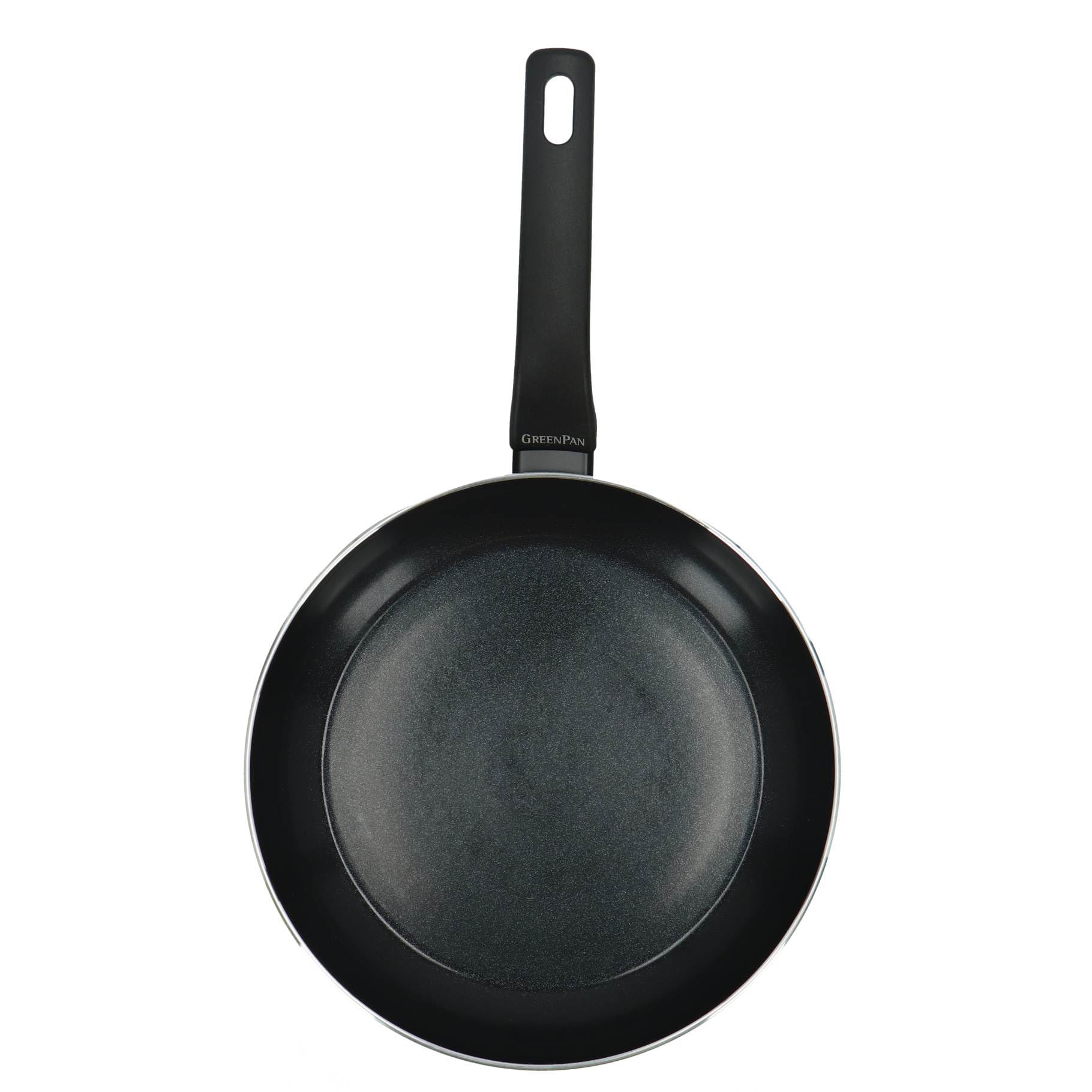GreenPan Essence Bratpfanne 26 Cm, Keramik-Antihaftbeschichtung Ohne PFAS, Geschmiedetes Aluminium, Induktion, Backofenfest Bis 160 °C, Spülmaschinengeeignet, Schwarz