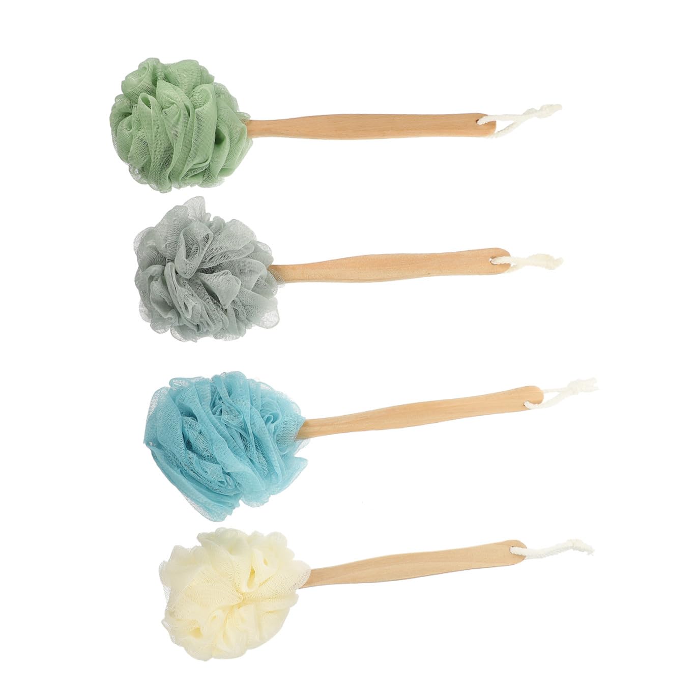 4stücke Dusche Brush Mit Langem Griff Nylon Körper Scrubber Exfolierende Bad Bürste Für Rückenschrubben Körperpflege Für Täglichen Gebrauch