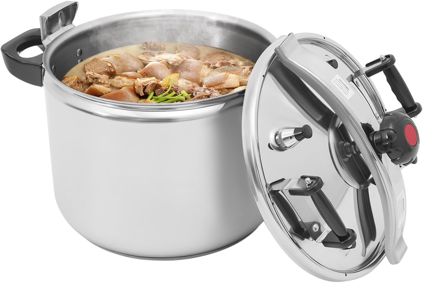 42 Quart Stainless Steel Pressure Cooker, Commercial Stove Top Pressure Cooker, Pressure Stewing Pot, Compatible with Gas & Induction Cooker