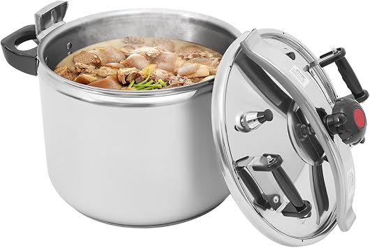 42.27Qt 60Kpa Pressure Cooker Stainless Steel Pressure Canner Canning Pot with Automatic Pressure Limiting Valve Pressure Stewing Pot for Most Cooktops 40L/42.27Qt