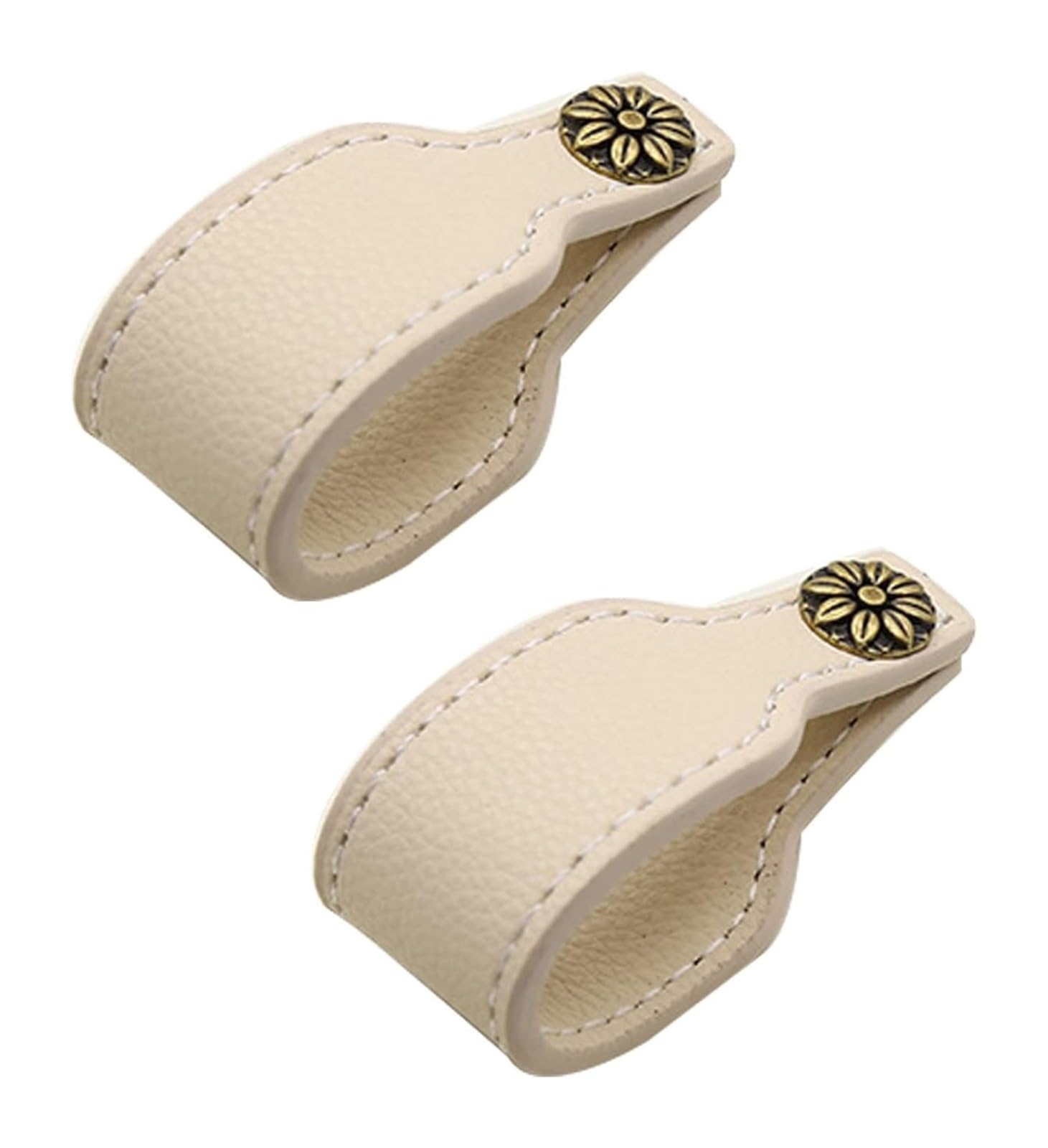 Opeximatun D Leather Rawer Handles, Leather Loop Knob Cabinet Handles For Wardrobe Iy Multicolor Multiple Sizes(,Single Hole)