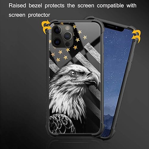 Vista 46 de Funda para iPhone 13 - Nebula Wolf vidrio templado trasero y silicona suave TPU Shock funda protectora Lobo de Nebula.