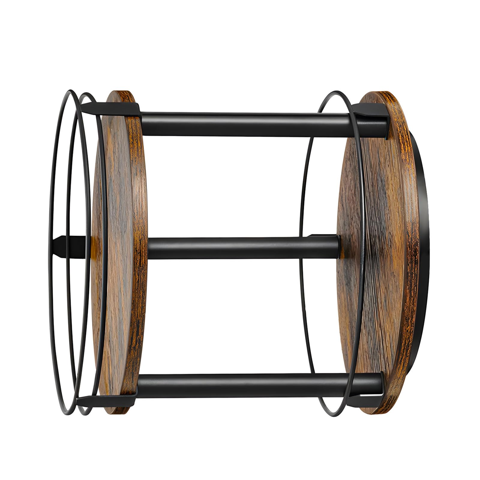 LUCKGONI Wooden Rotating Seasoning Container Holder Featuring Smooth Turning Base For Kitchen Countertop Storage And Cabinet Orga