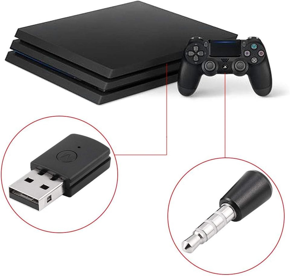 PS4 Bluetooth Adapter USB 4.0- Delaman Mini USB 4.0 Bluetooth Adapter/Dongle Receiver and Transmitters, Compatible with PS4 Playstation