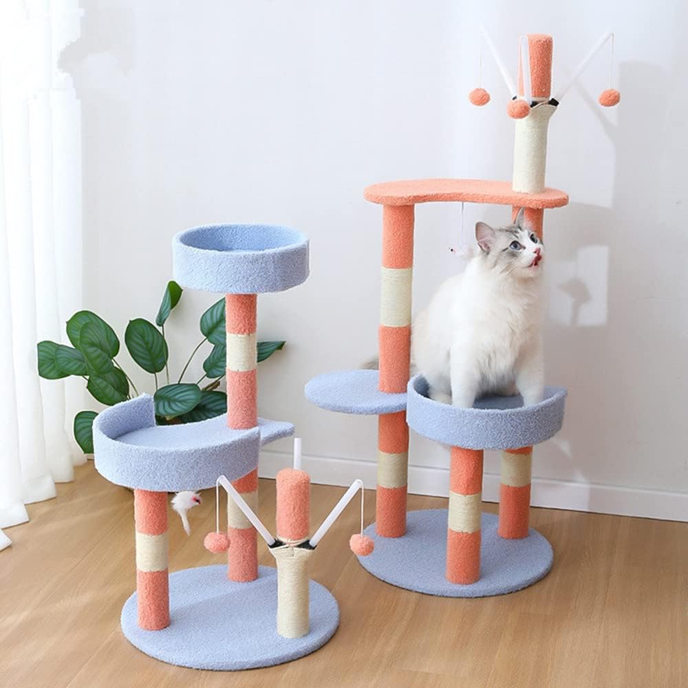 国内即発送 猫のスクラッチ3レイヤー猫の木の家四層猫クライミングフレームソファプロテクター家具猫猫を引っ掻くペットおもちゃ Cougaropen Com