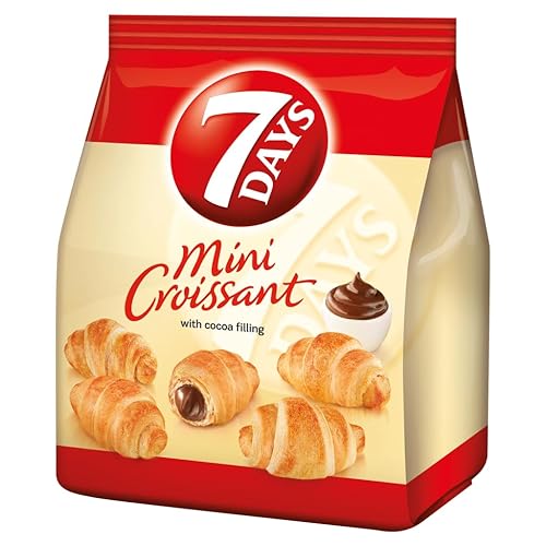 7Days Mini Croissant Chocolate Relleno, Bolsa Individual, por 7 Días
