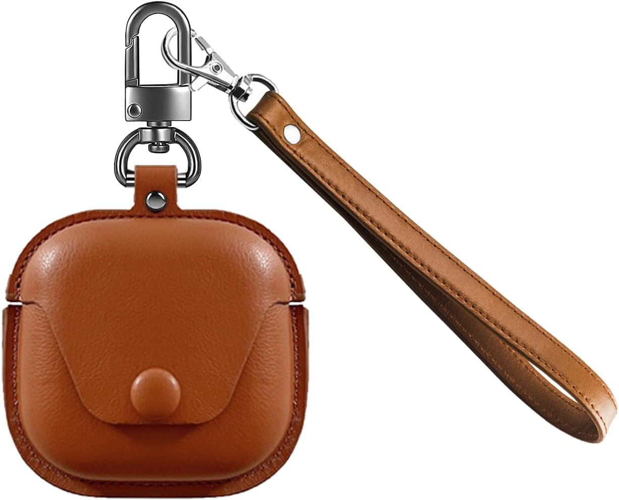 for SHOKZ OpenFit 2 Case Cover,NOUKAJU Earphone Protective Cover with Lanyard Drop-Proof,Scratch-Proof,Shock-Proof,Case for SHOKZ OpenFit 2(Brown)