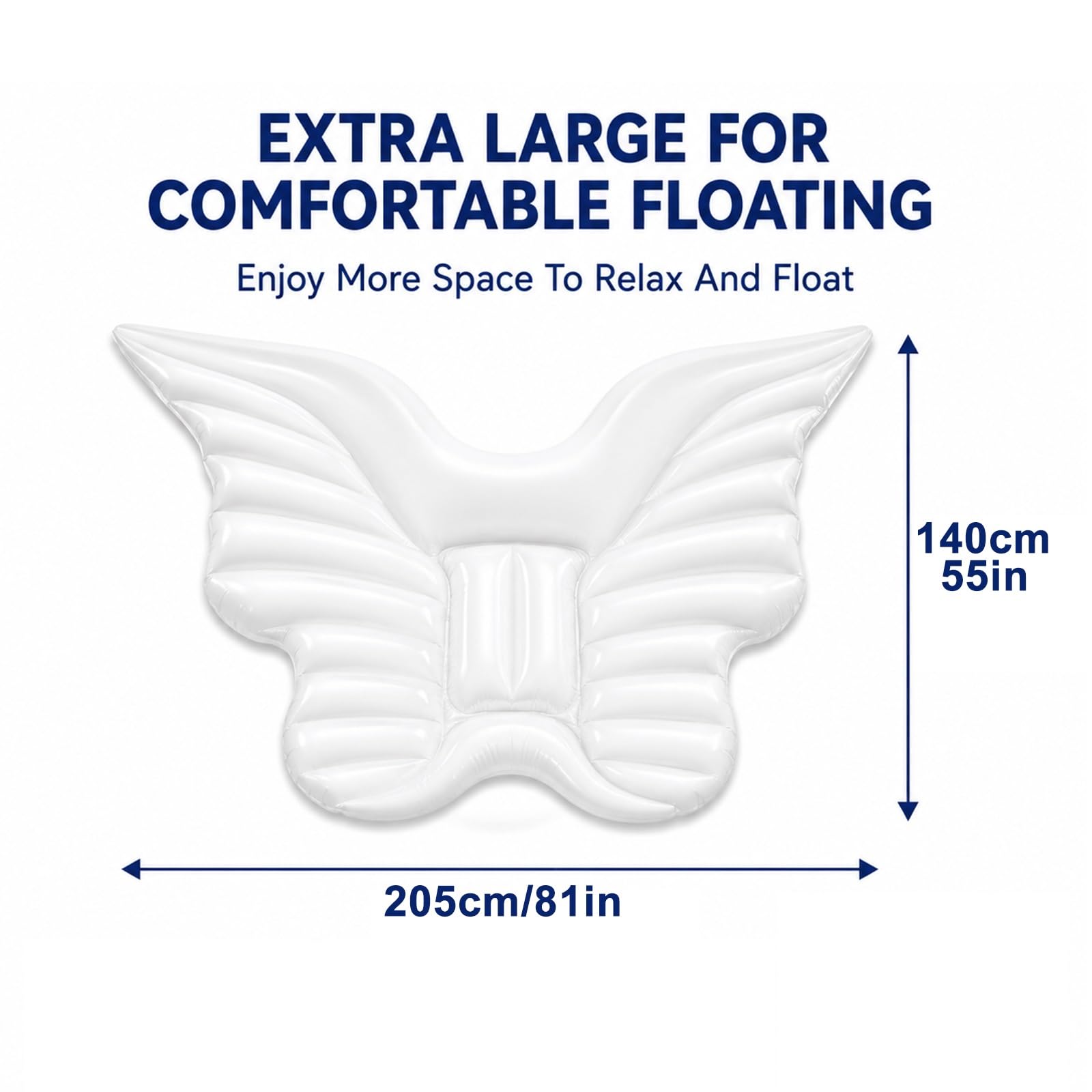 Flotador Inflable flotadores Piscina, Tumbona Flotante Gigante de PVC Grueso 0,35 mm para Fiestas en Piscina, Playa y Lago Tranquilo